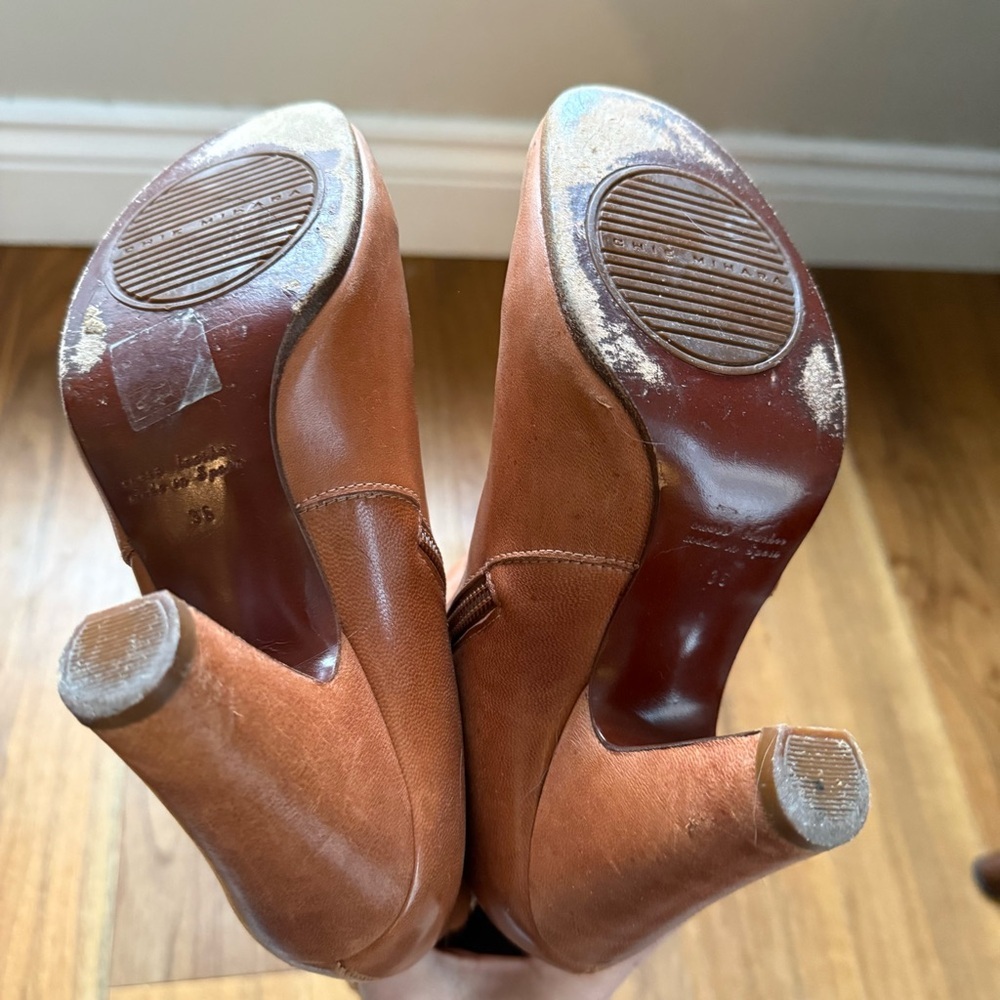 Chie Mihara Spanish Leather Boots - Tan/Cuero - Size 36 (Fits US 5.5/6) - Picture 4 of 12